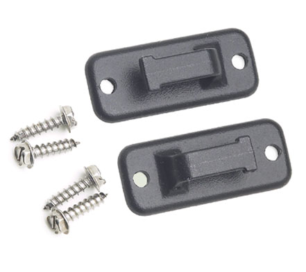 Carefree Of Colorado 901044 Set Of 2 Black Pull Strap Catches